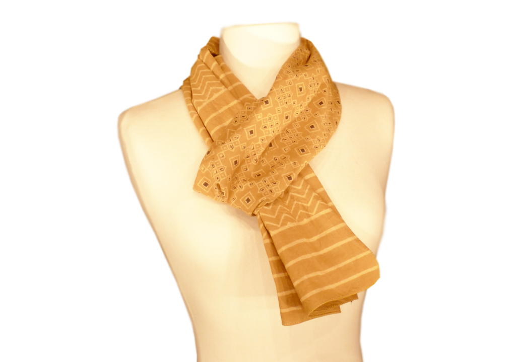 Echarpe mohair Macaron jaune made in France