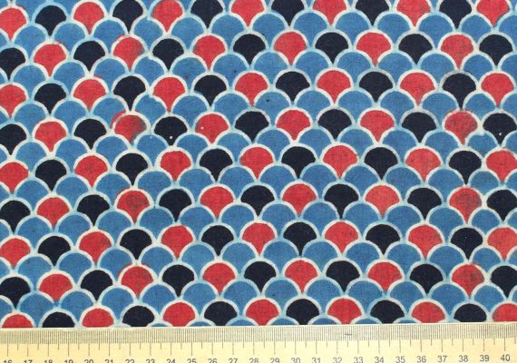 blue red fabric
