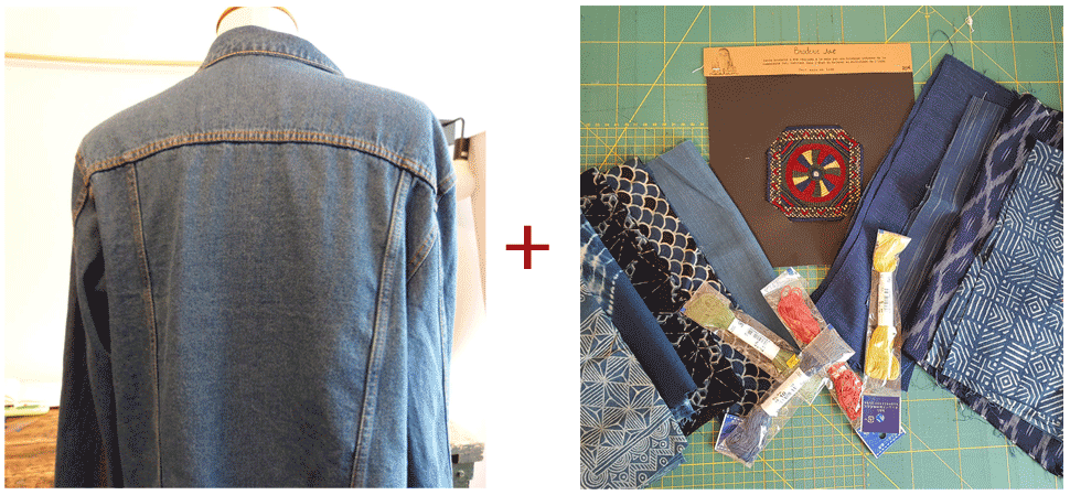 customisation de veste en jean