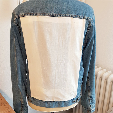 customisation de veste en jean