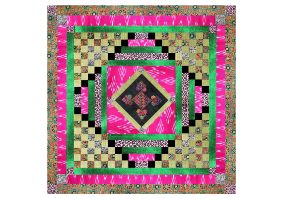 Kit de patchwork Ama cyclamen