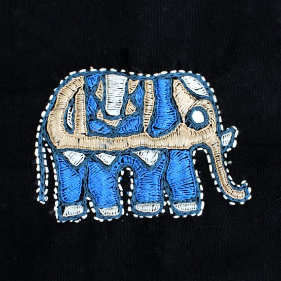 Mini broderie ELEPHANT bleu