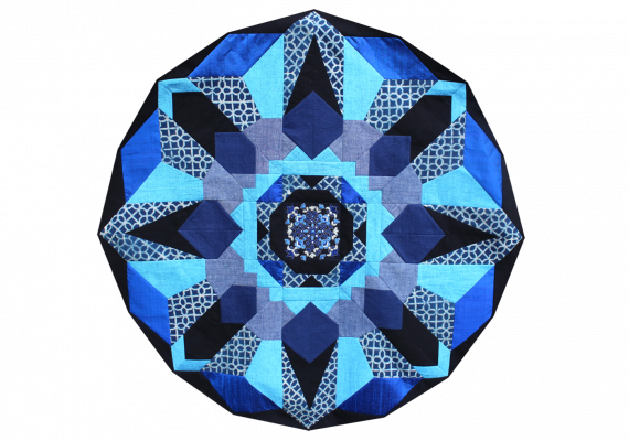 Kit de patchwork Mandala bleu