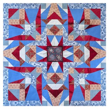 kit de patchwork GUCHCHA bleu/bordeaux
