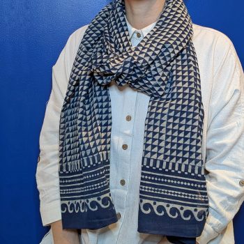 Foulard "Hypnotic" indigo