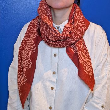 Grand carré "Mantra" garance