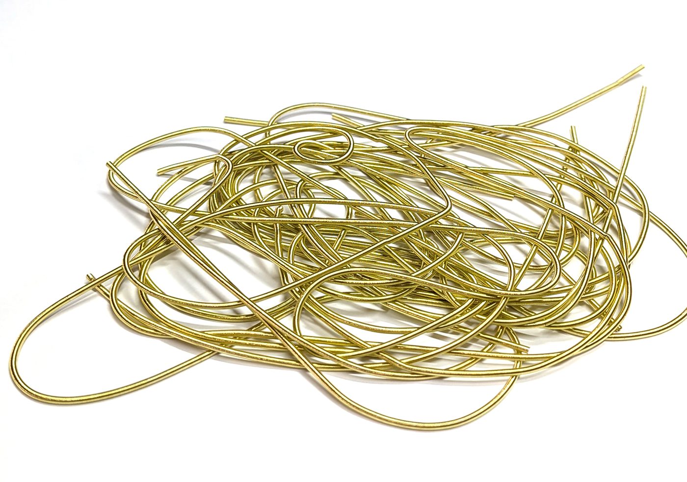 Cannetille lisse mate Moutarde