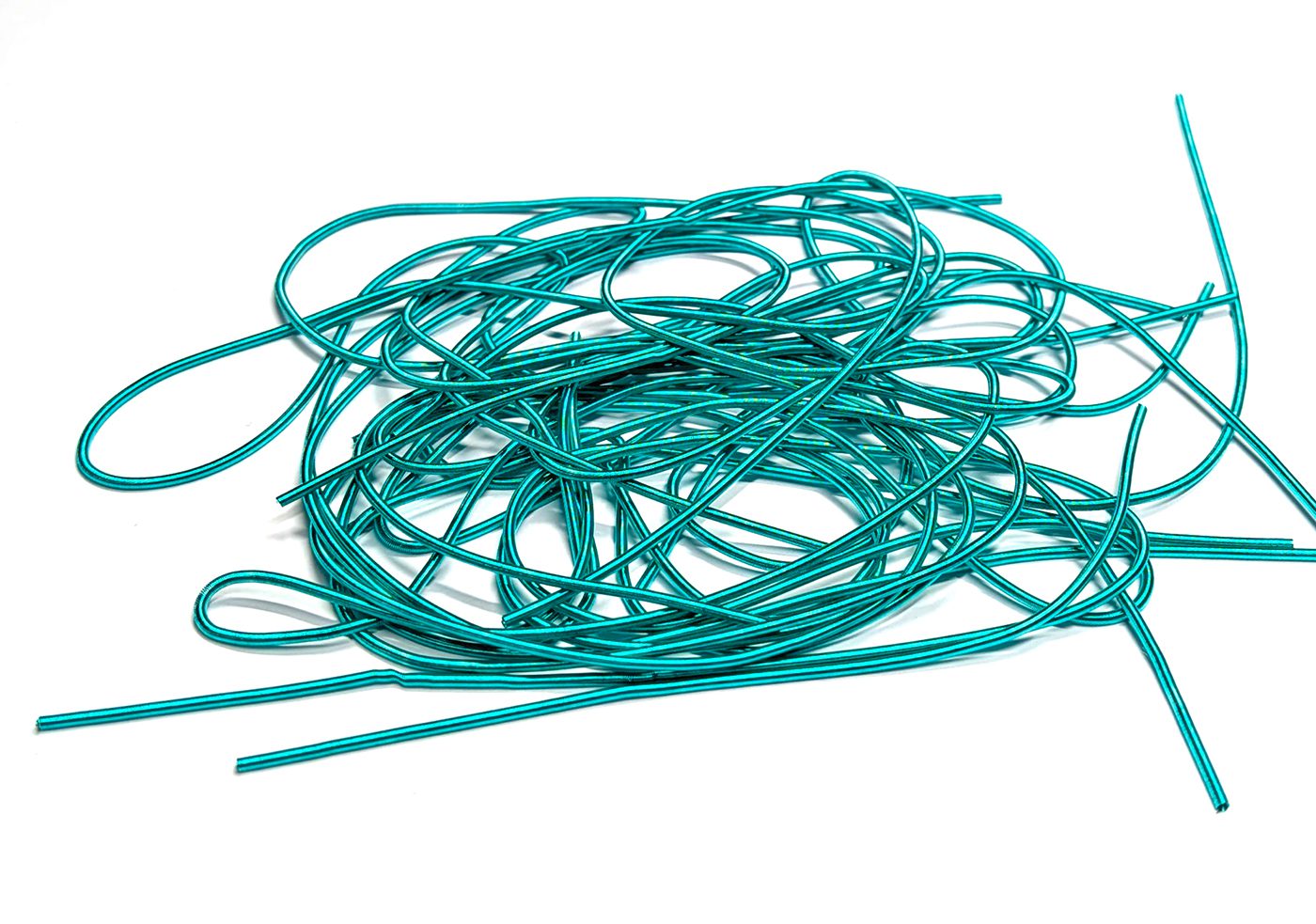 Cannetille lisse mate Turquoise clair