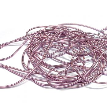 Cannetille lisse mate Vieux rose