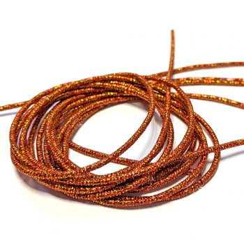 Cannetille scintillante Orange/Or