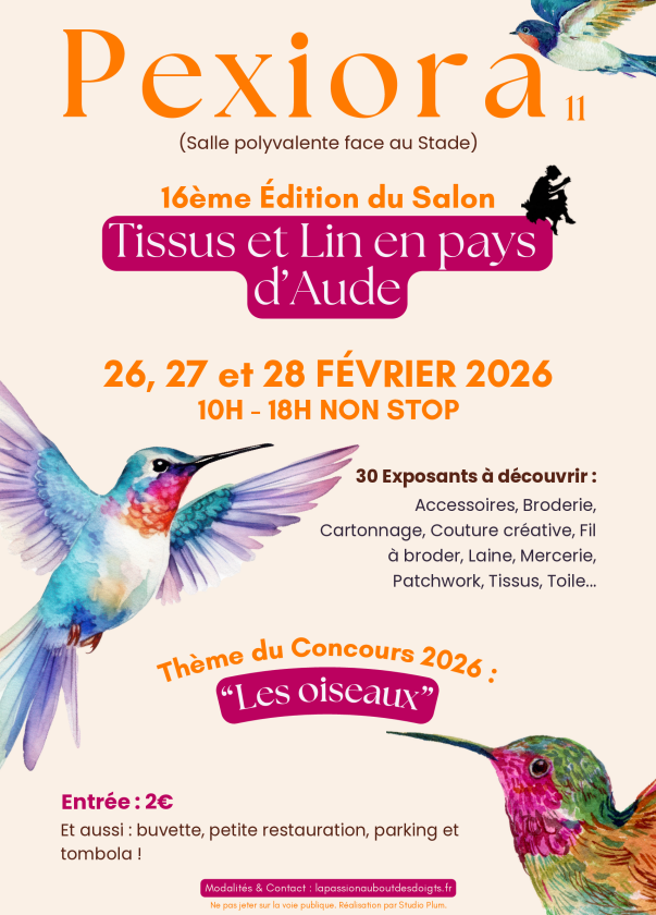 Tissus et lin en pays d'Aude 2026