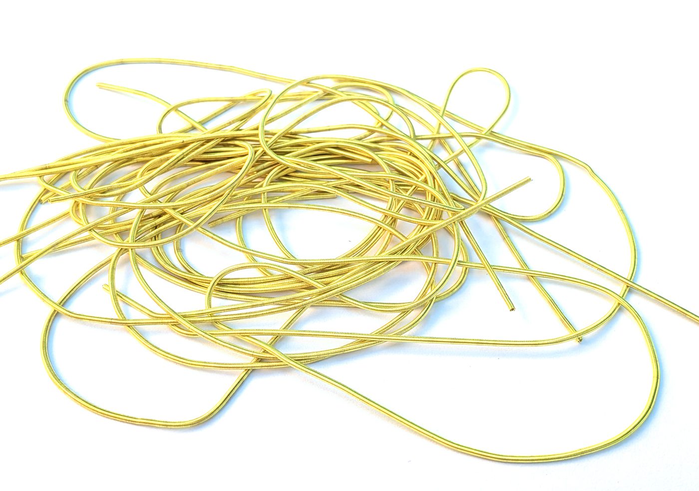 Cannetille lisse Citron vert mat