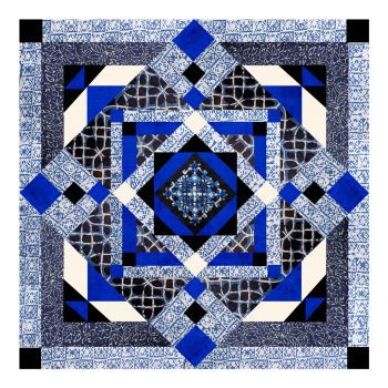 kit de patchwork Kuma bleu