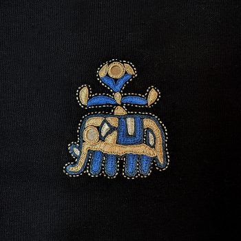 broderie Petit Eléphant bleu