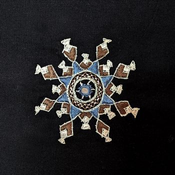 broderie Soleil bleu